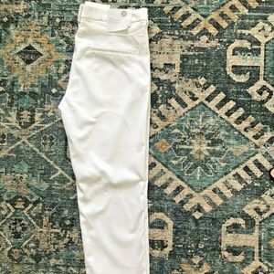 NWT White Ankle Office/Work Slacks with Stretch